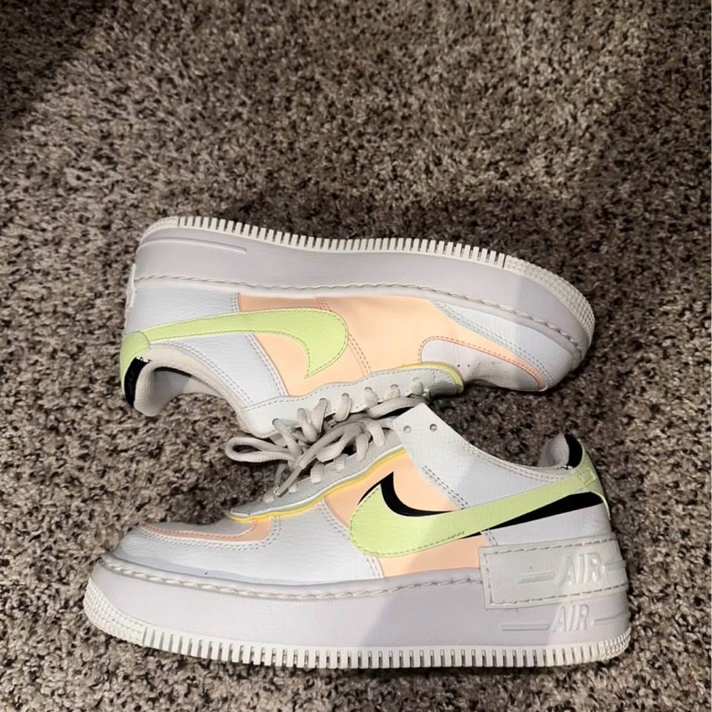 Nike Air Force 1 Low with Neon and Pastel Accents
